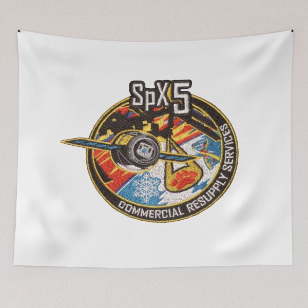 Item preview, The NASA Crest for SpX-5   designed and sold by Nikki SpaceStuffPlus.