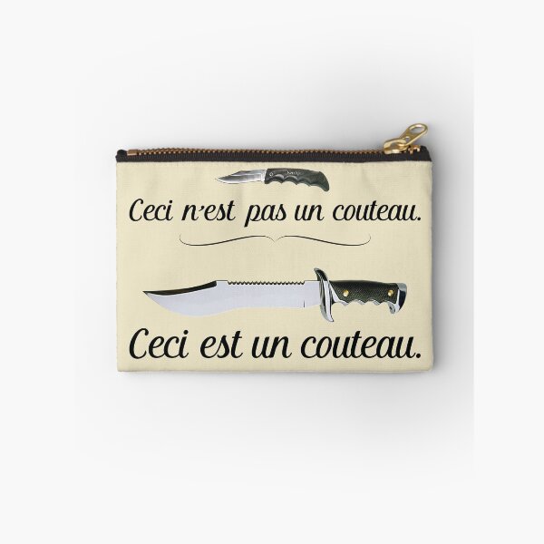 Item preview, "Ceci n'est pas un couteau" – Magritte Design designed and sold by JimmysBook.