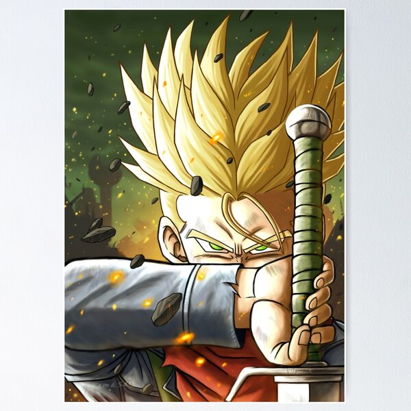 Future Trunks Dragon Ball Fine Art Anime Poster for Sale by