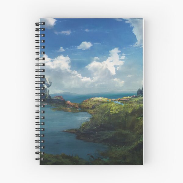 Item preview, Landscape Image Photo Rock Peninsula Clouds Water Digital Art  designed and sold by glitchman2.