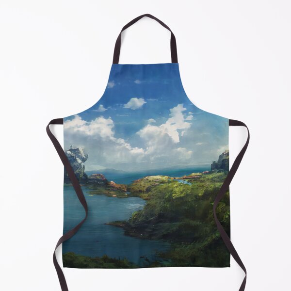 Item preview, Landscape Image Photo Rock Peninsula Clouds Water Digital Art designed and sold by glitchman2.