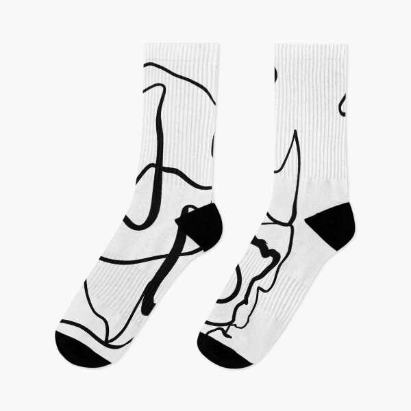 Item preview, Black Squiggle Scribble Doodle Sketch Abstract Art Minimalist Modern Line Drawing Lines Calligraphy designed and sold by hopecope.