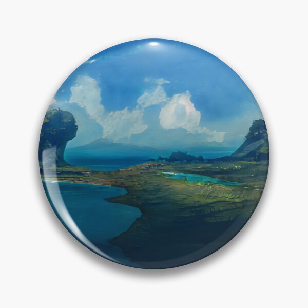 Item preview, Landscape Image Photo Rock Peninsula Clouds Water Digital Art  designed and sold by glitchman2.