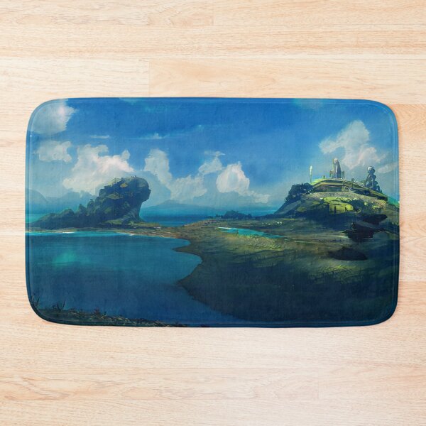 Item preview, Landscape Image Photo Rock Peninsula Clouds Water Digital Art  designed and sold by glitchman2.