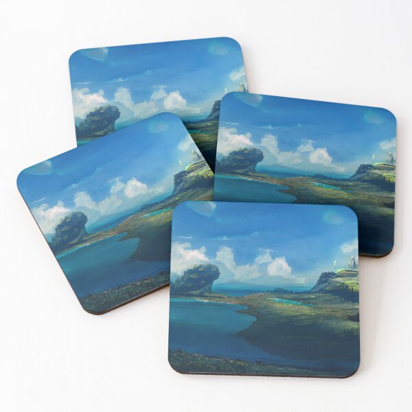 Item preview, Landscape Image Photo Rock Peninsula Clouds Water Digital Art  designed and sold by glitchman2.