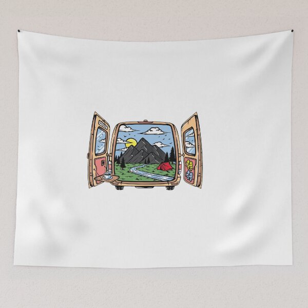 Item preview, Advanture Van Life T Shirt - Mountain Nature Road Trip T-Shirt - Adventure Camping Shirt for Camper RV - Nature Lover Apparel - Nomad Shirt designed and sold by CatchUriDesigns.