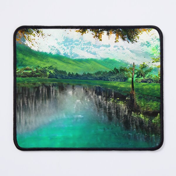 Item preview, Landscape Image Photo Forest Trees Water Digital Art  designed and sold by glitchman2.