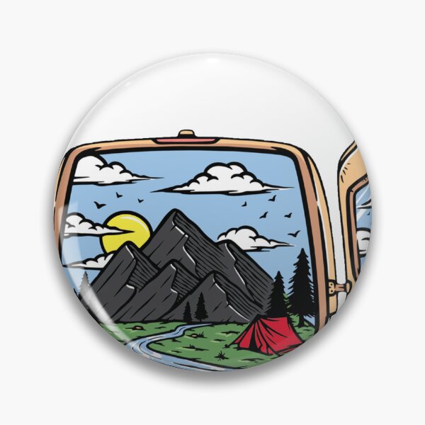 Item preview, Adventure Awaits Van Life T Shirt - Mountain Nature Road Trip T-Shirt - Camping Shirt for Camper RV - Nature Lover Apparel - Nomad Shirt designed and sold by CatchUriDesigns.