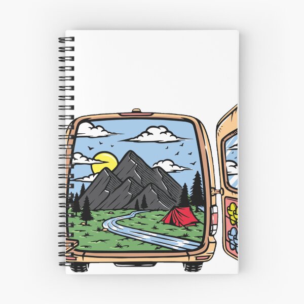 Item preview, Adventure Awaits Van Life T Shirt - Mountain Nature Road Trip T-Shirt - Camping Shirt for Camper RV - Nature Lover Apparel - Nomad Shirt designed and sold by CatchUriDesigns.