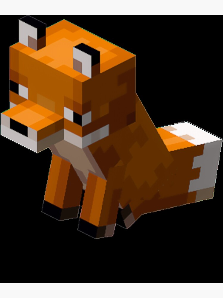"minecraft fox" Poster for Sale by Mickieurkett Redbubble