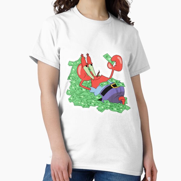 Vista previa del artículo con la obra «Bob Esponja Don Cangrejo Miente en el Dinero», diseñado y vendido por kylebarr19.
