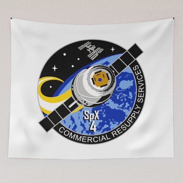 Item preview, NASA SpX-4 Logo designed and sold by Nikki SpaceStuffPlus.
