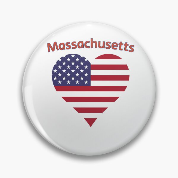 Item preview, Massachusetts American Flag Heart designed and sold by Queen1120.