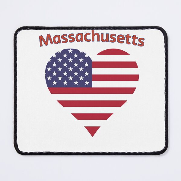 Item preview, Massachusetts American Flag Heart designed and sold by Queen1120.