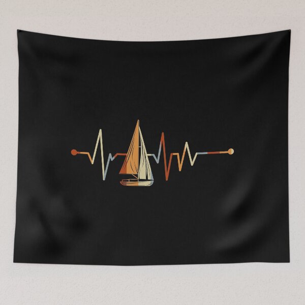 Item preview, Sail Boat Heartbeat Boat Sailing designed and sold by ujgbnx.