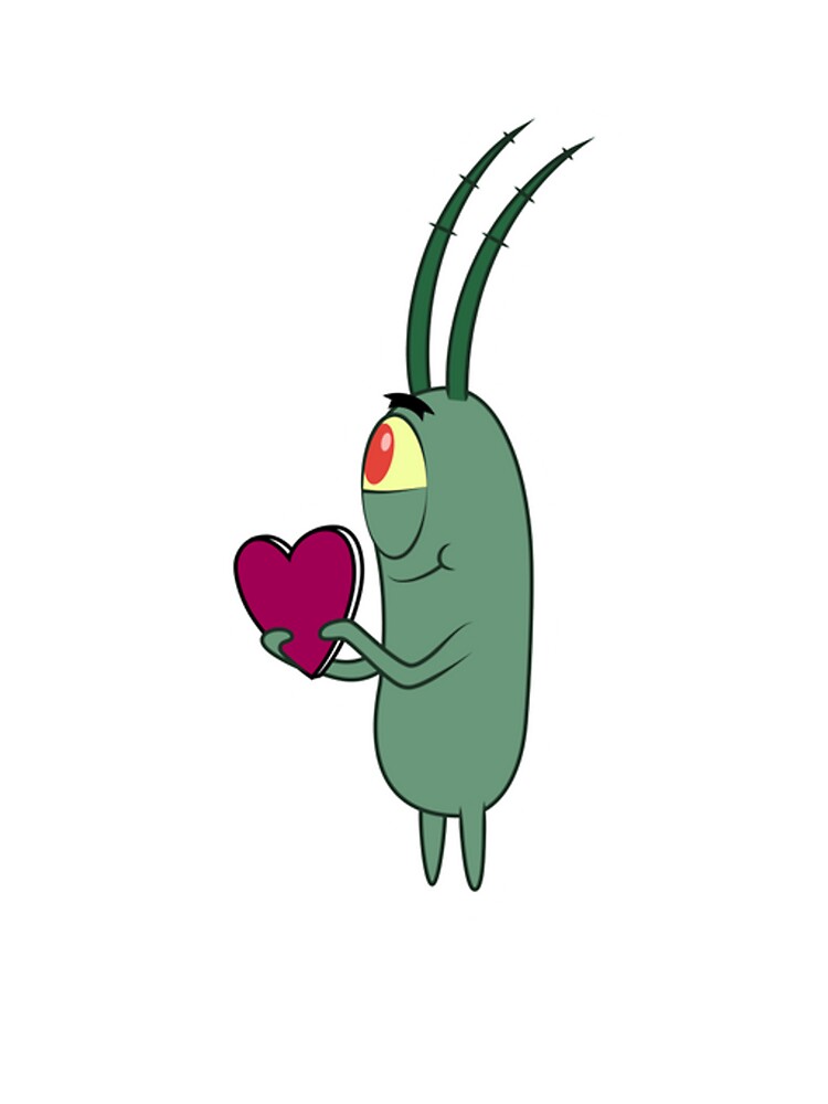 SpongeBob Plankton with Valentine | Kids T-Shirt