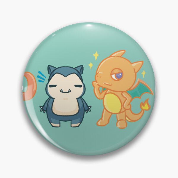 Item preview, Snax and Zard Pin designed and sold by Hammerhead-Isle.