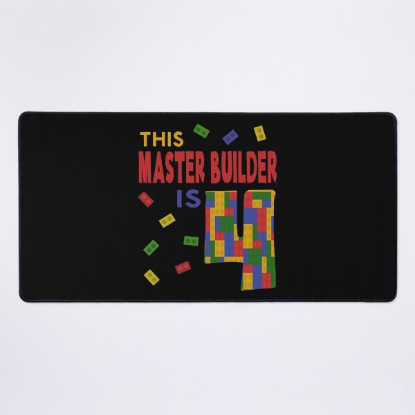 Item preview, Cute Master Builder 4 Years Old Block Building Boys Kids design designed and sold by Merchking1.
