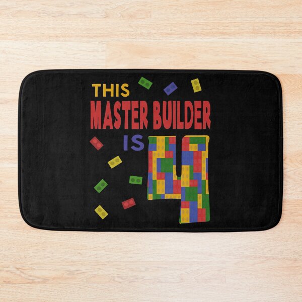 Item preview, Cute Master Builder 4 Years Old Block Building Boys Kids design designed and sold by Merchking1.