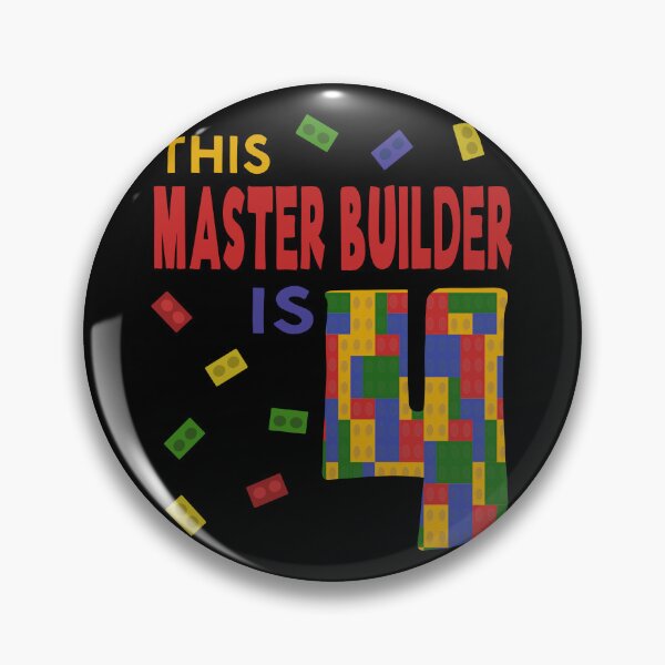 Item preview, Cute Master Builder 4 Years Old Block Building Boys Kids design designed and sold by Merchking1.