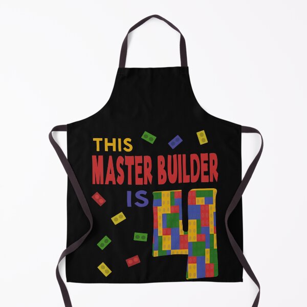 Item preview, Cute Master Builder 4 Years Old Block Building Boys Kids design designed and sold by Merchking1.