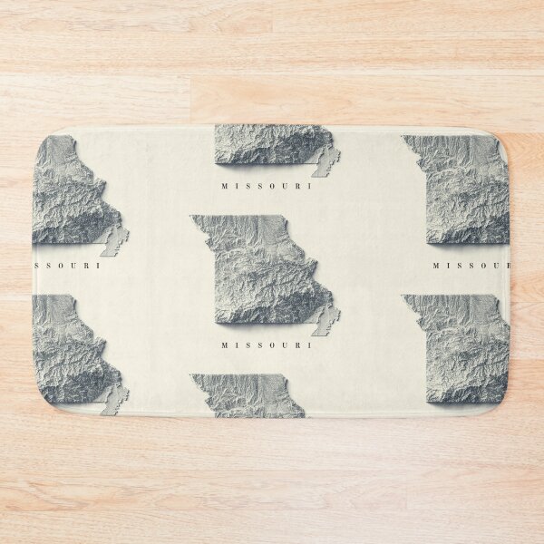 Item preview, Missouri, USA Relief Map 3D digitally-rendered designed and sold by ThinkAboutMaps.