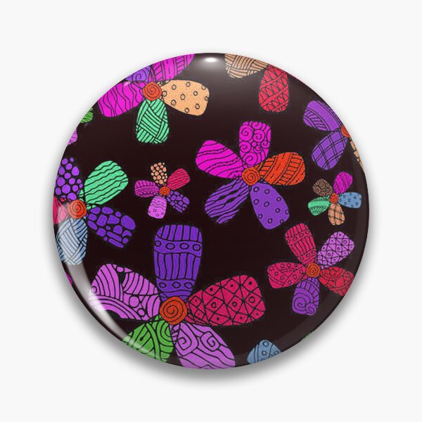 Item preview, Flower power, Floral pattern, flower doodles, neon flowers designed and sold by Nostrathomas66.