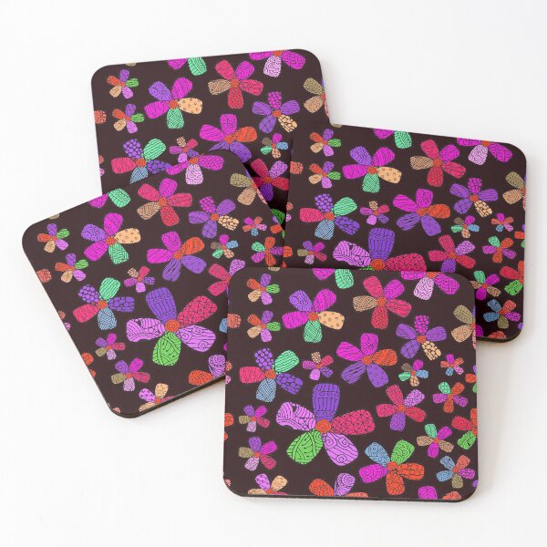 Item preview, Flower power, Floral pattern, flower doodles, neon flowers designed and sold by Nostrathomas66.