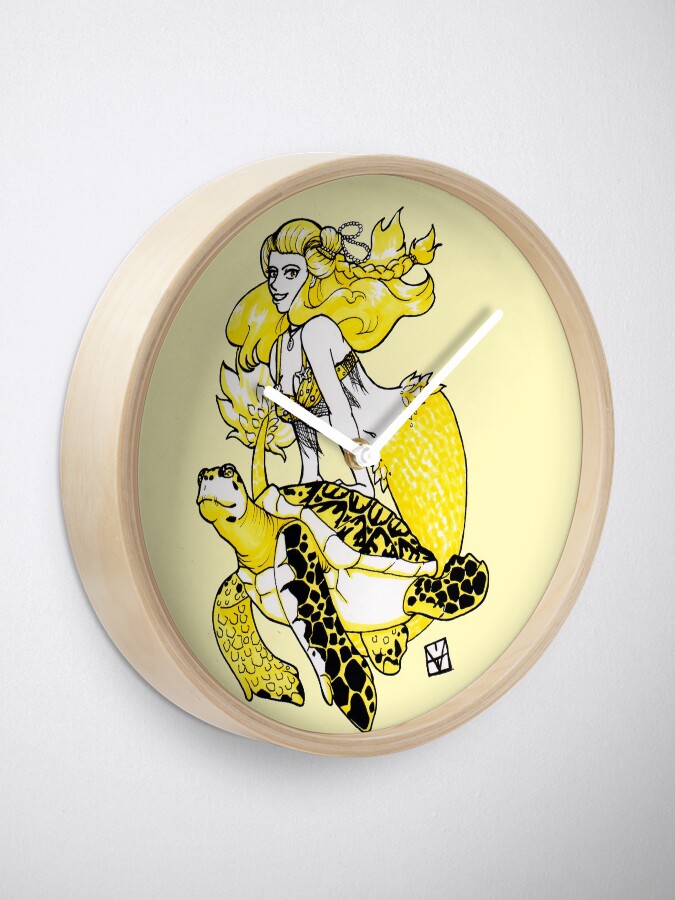 Alternate view of Mermaid & Turtle Clock