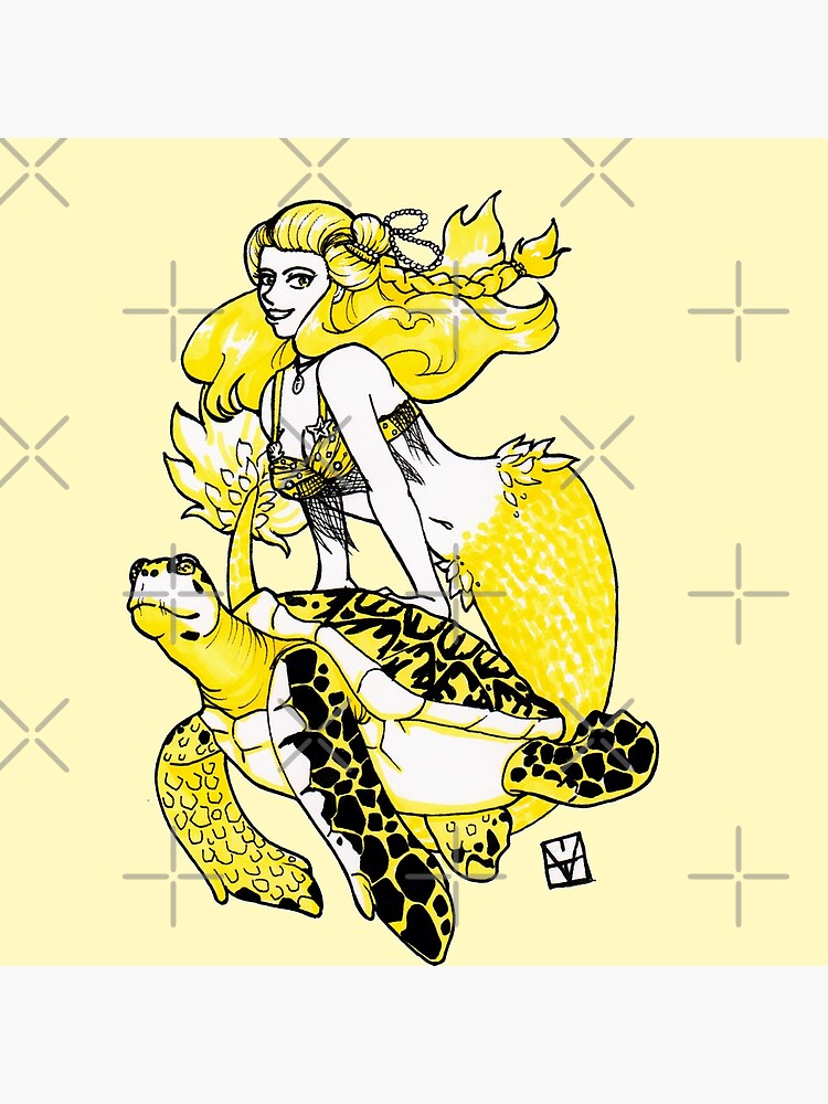 Mermaid & Turtle by MaeganCook