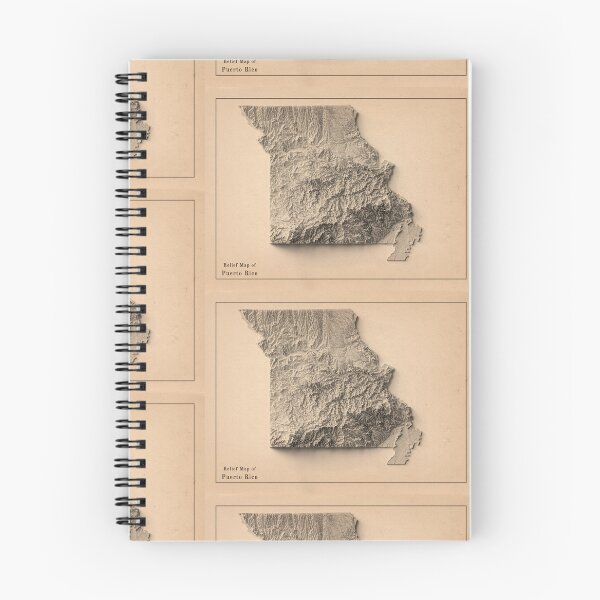 Item preview, Missouri, USA Relief Map 3D digitally-rendered designed and sold by ThinkAboutMaps.