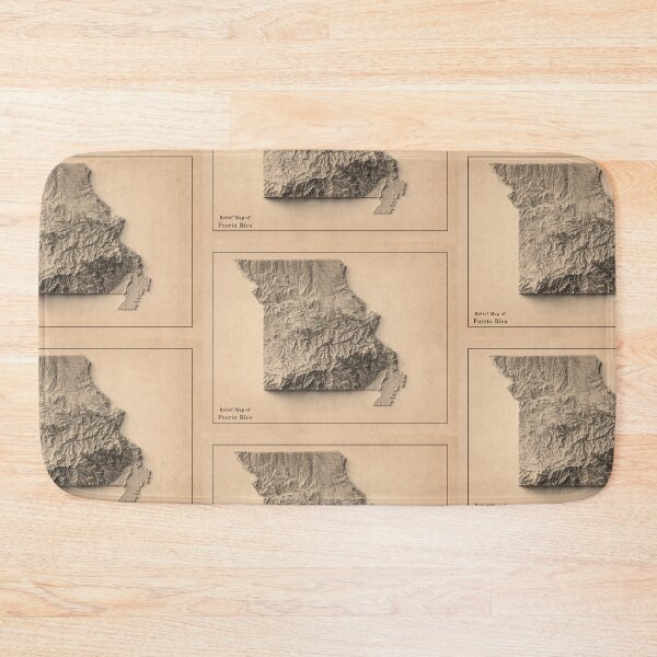 Item preview, Missouri, USA Relief Map 3D digitally-rendered designed and sold by ThinkAboutMaps.