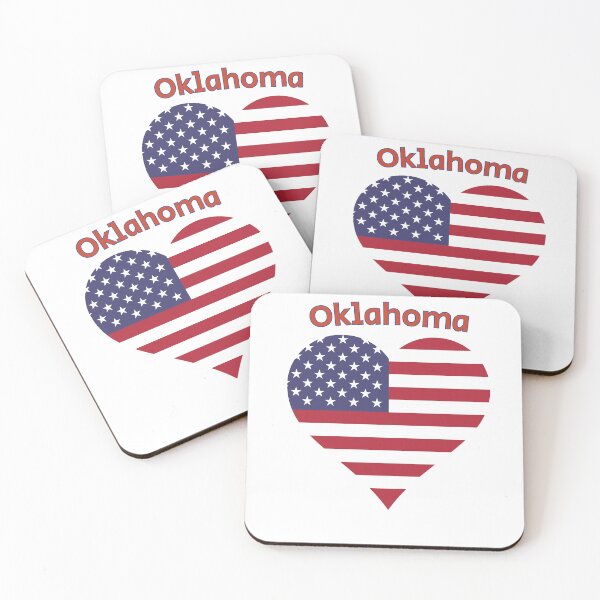 Item preview, Oklahoma American Flag Heart designed and sold by Queen1120.