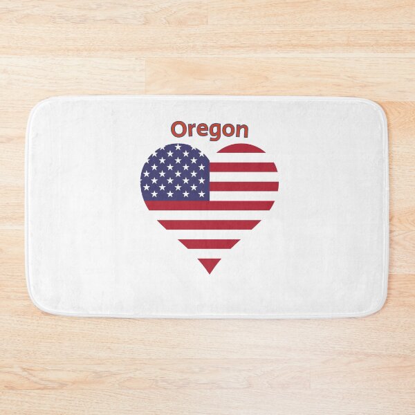 Item preview, Oregon American Flag Heart designed and sold by Queen1120.