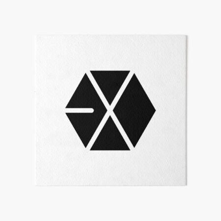 Exo Logo Pink Ver Art Board Print By Xxkpxpxx Redbubble