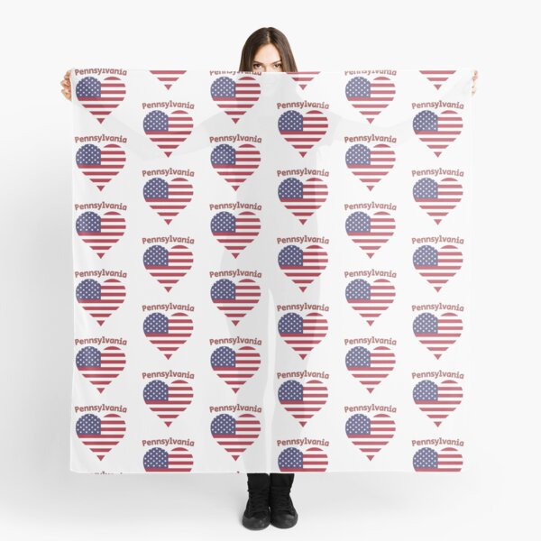 Item preview, Pennsylvania American Flag Heart designed and sold by Queen1120.