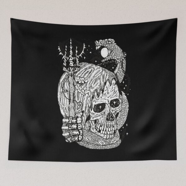 Item preview, Gothic Skull God - Gothic Halloween Theme designed and sold by Avani01.