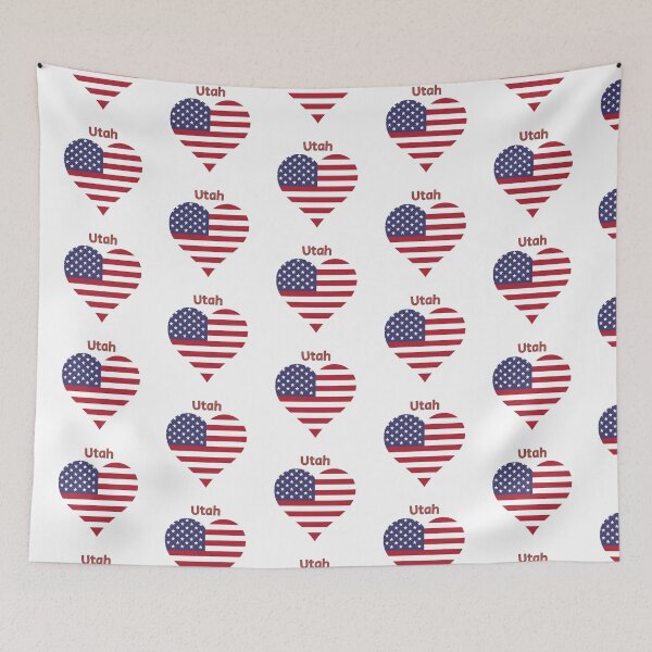 Item preview, Utah American Flag Heart designed and sold by Queen1120.