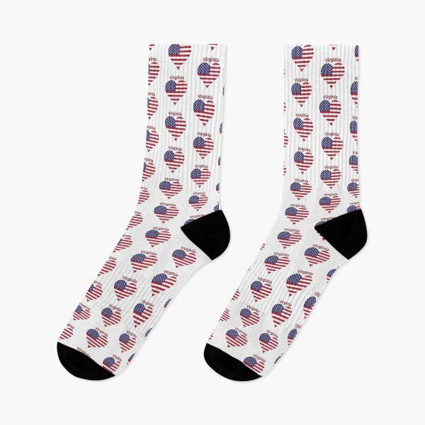 Item preview, Virginia American Flag Heart designed and sold by Queen1120.