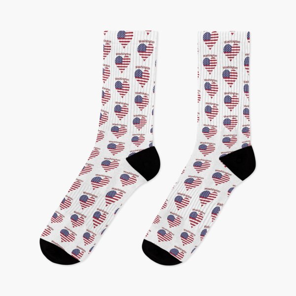 Item preview, Washington American Flag Heart designed and sold by Queen1120.