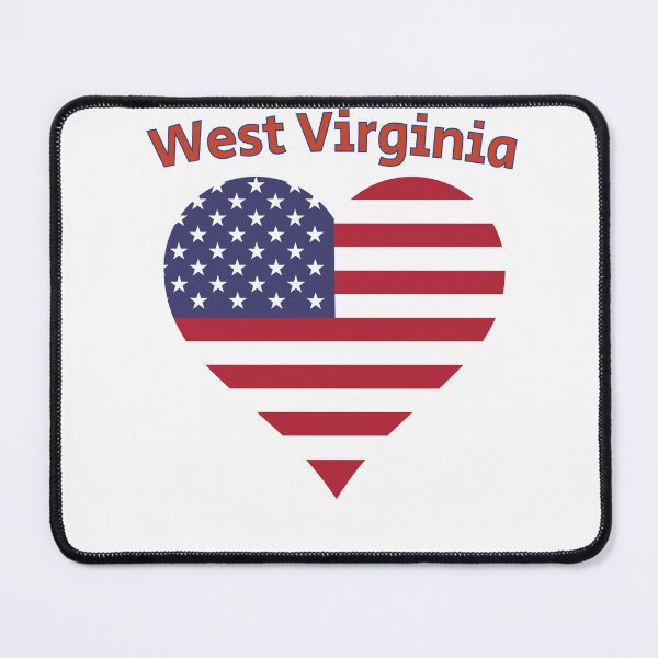 Item preview, West Virginia American Flag Heart designed and sold by Queen1120.