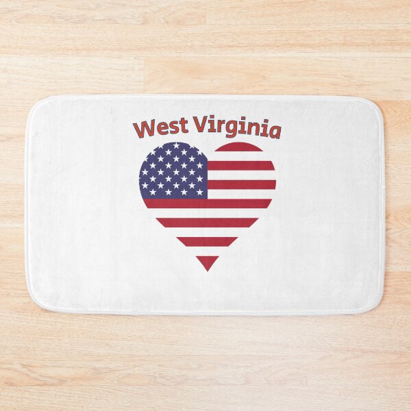 Item preview, West Virginia American Flag Heart designed and sold by Queen1120.
