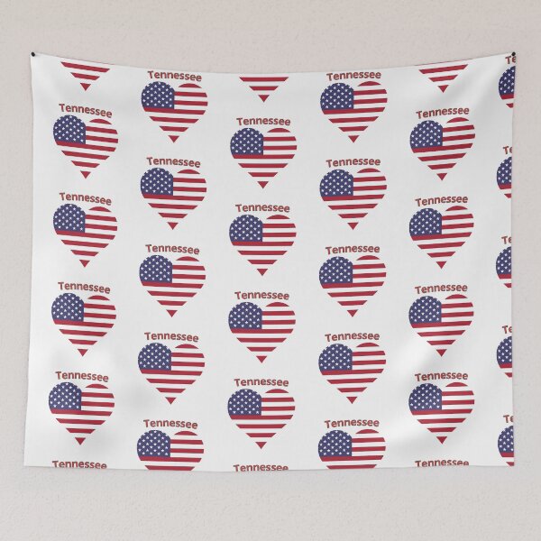 Item preview, Tennessee American Flag Heart designed and sold by Queen1120.