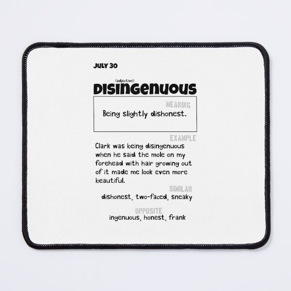 Item preview, July 30 Disingenuous designed and sold by Square Root of Squid.