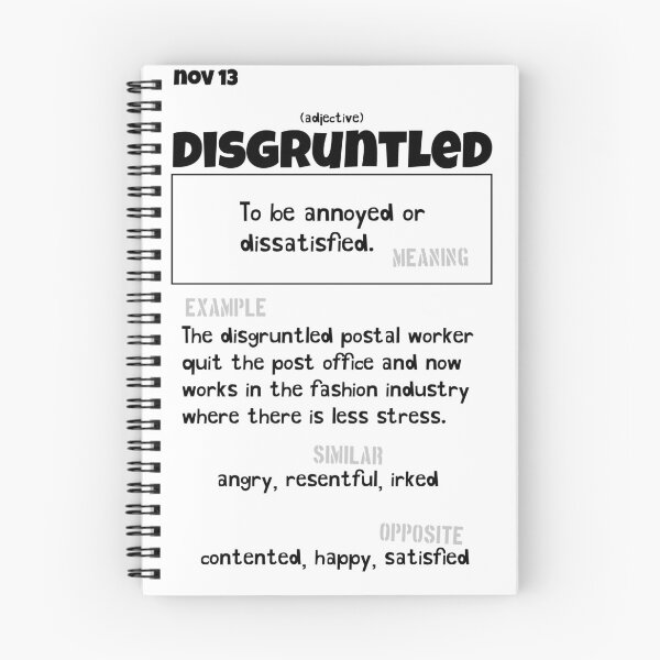 Item preview, November 13 Disgruntled designed and sold by Square Root of Squid.