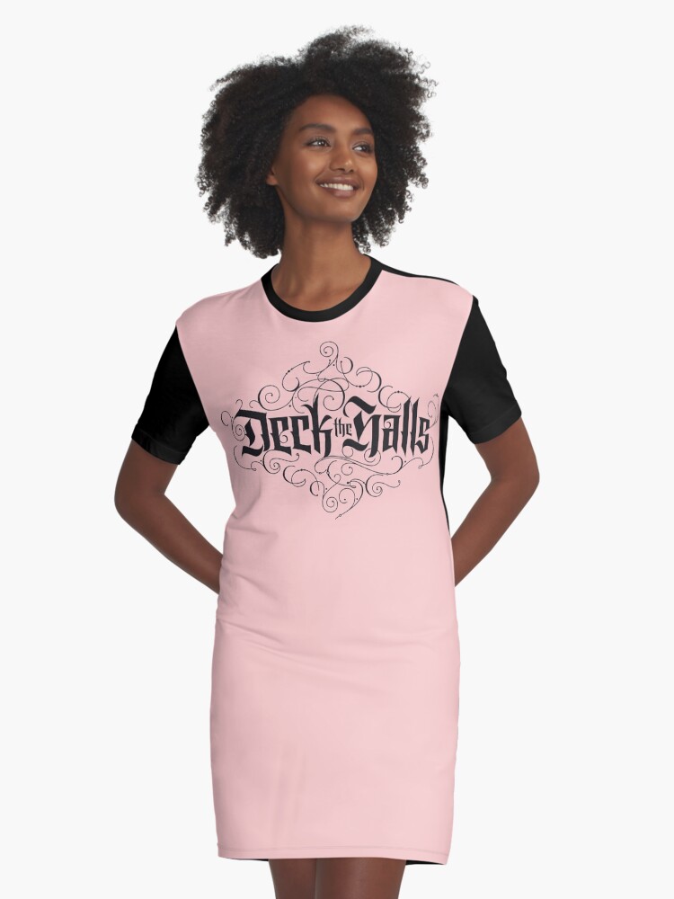 blush pink t shirt dress