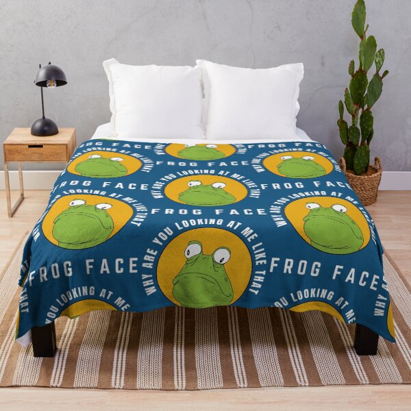 Item preview, Why are you looking at me Frog Face Funny Sarcastic Frog most offensive designed and sold by EriksenAubrey.