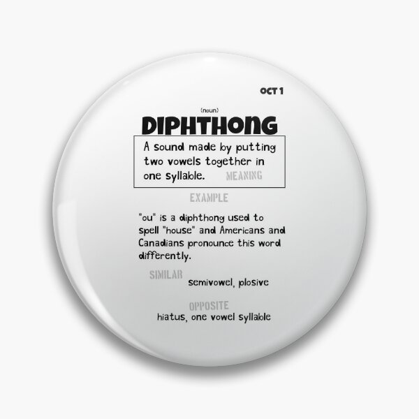 Item preview, October 1 Diphthong designed and sold by Square Root of Squid.