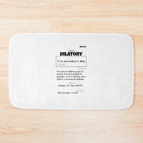 Item preview, November 10 Dilatory designed and sold by Square Root of Squid.
