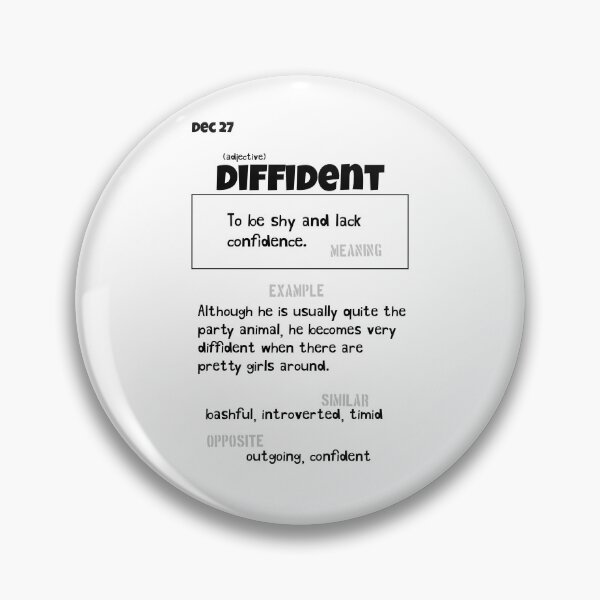 Item preview, December 27 Diffident designed and sold by Square Root of Squid.
